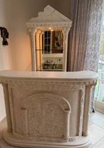 Unieke Griekse Vitrinekast met Bar, Ophalen of Verzenden, Gebruikt