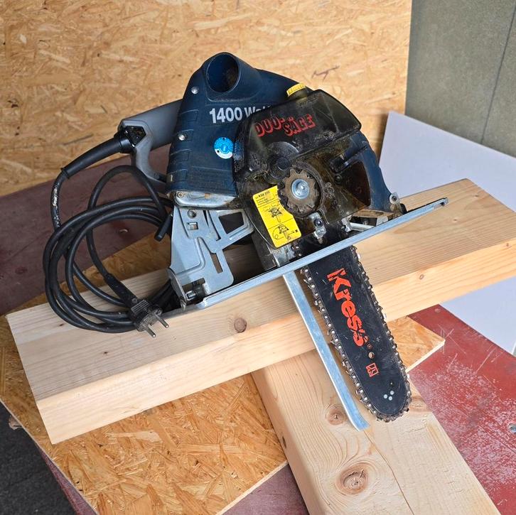 KRESS/kress 1400 DS duo-zaag, zwaardzaag, Doe-het-zelf en Verbouw, Gereedschap | Zaagmachines, Gebruikt, Reciprozaag, 1200 watt of meer
