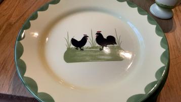 Zeller kip servies geel restant zie omschrijving beschikbaar voor biedingen