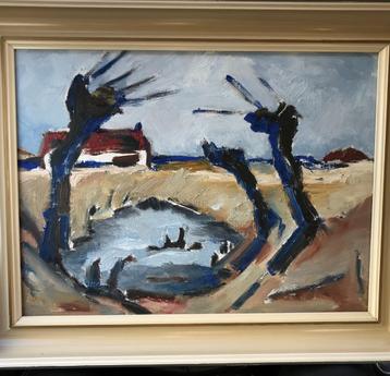 Schilderij Driewegen Buurtschap Naaikussen Terneuzen beschikbaar voor biedingen
