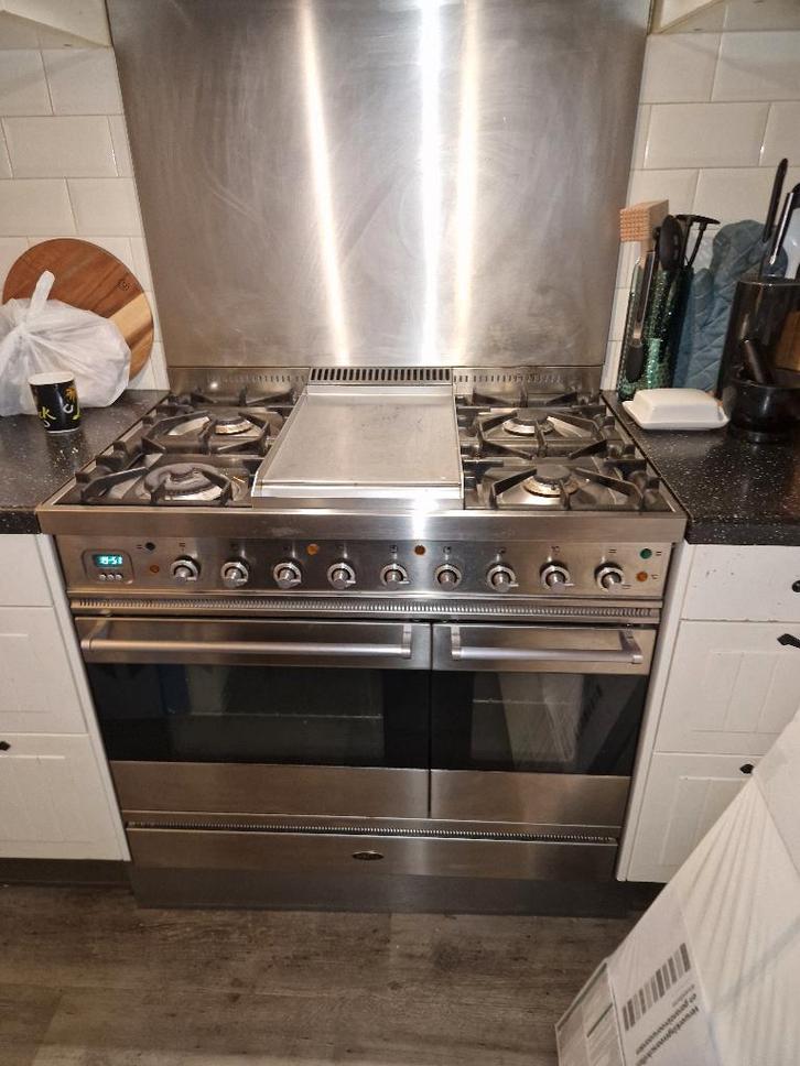 Boretti Gasfornuis, Witgoed en Apparatuur, Fornuizen, Gebruikt, Vrijstaand, Gas, 5 kookzones of meer, 90 tot 95 cm, 60 cm of meer