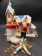 Candy container laars kerstman kaars drie stekers, Ophalen of Verzenden, Gebruikt