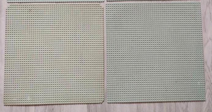 2 Lego grondplaten bouwplaten grijs space 48x48, Kinderen en Baby's, Speelgoed | Duplo en Lego, Gebruikt, Lego, Ophalen of Verzenden