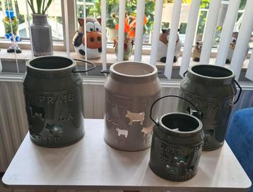 Leuke kandelaar 'Lait Frais' 4 stuks beschikbaar voor biedingen