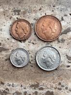 1 - 5 - 10 en 25 cent 1948 Wilhelmina , compleet, Postzegels en Munten, Munten | Nederland, Ophalen of Verzenden, Koningin Wilhelmina