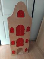 Houten pakhuis poppenhuis (merkloos) 31,5 x 40 x 108,5 cm, Kinderen en Baby's, Speelgoed | Houten speelgoed, Ophalen, Gebruikt