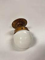 Vintage messing plafondlamp, Ophalen of Verzenden, Zo goed als nieuw