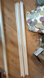 2x Rolgordijn Wit Verduisterend - Motion blinds met motor, Ophalen, Zo goed als nieuw, Wit, 150 tot 200 cm