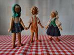 Vintage houten popjes uit Polen handbeschilderd., Verzamelen, Poppen, Ophalen of Verzenden, Gebruikt, Pop