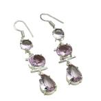 zilver Oorbellen roze topaas, Sieraden, Tassen en Uiterlijk, Hangers, Verzenden, Nieuw, Roze