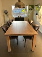 Massief eikenhouten tafel - 190x100 cm, Huis en Inrichting, Ophalen, 100 tot 150 cm, Eikenhout, Zo goed als nieuw
