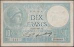 Frankrijk 10 francs 1937 gebruikt p.73e (nr 147), Postzegels en Munten, Bankbiljetten | Europa | Niet-Eurobiljetten, Verzenden
