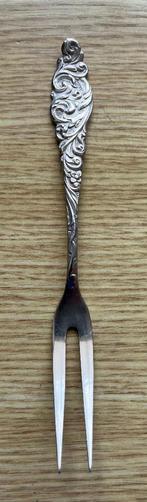 OUD BESTEK VLEESVORKJE LOS VERZILVERD SOLA 90 15 cm, Ophalen of Verzenden