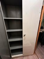 Archiefkast Lichtgrijs - Kledingkast, Huis en Inrichting, Ophalen, Gebruikt, 100 tot 150 cm, Metaal
