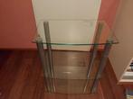Glazen audiomeubel, Huis en Inrichting, Ophalen, Gebruikt, 50 tot 100 cm, Glas