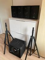 Geluidsset: 4x Skytec speakers + JBL subwoofer + statieven, Audio, Tv en Foto, Luidsprekers, Ophalen, JBL, Overige typen, Zo goed als nieuw