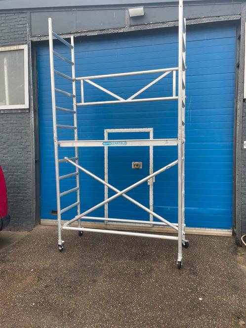 Kamersteiger werkhoogte 5 meter, Doe-het-zelf en Verbouw, Steigers, Gebruikt, Rolsteiger of Kamersteiger, 5 meter of hoger, Ophalen