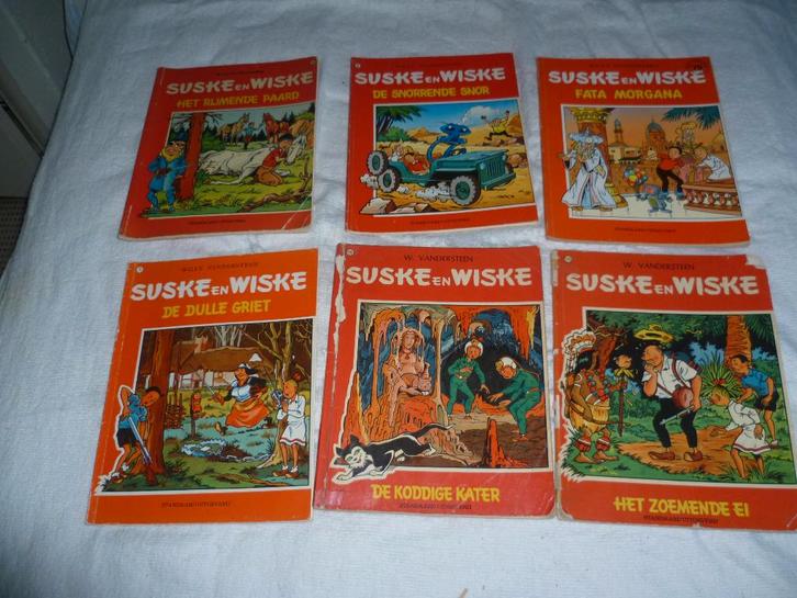 Suske en Wiske nrs: 73, 74, 75, 78, 93 en 96, Boeken, Stripboeken, Gelezen, Meerdere stripboeken, Ophalen