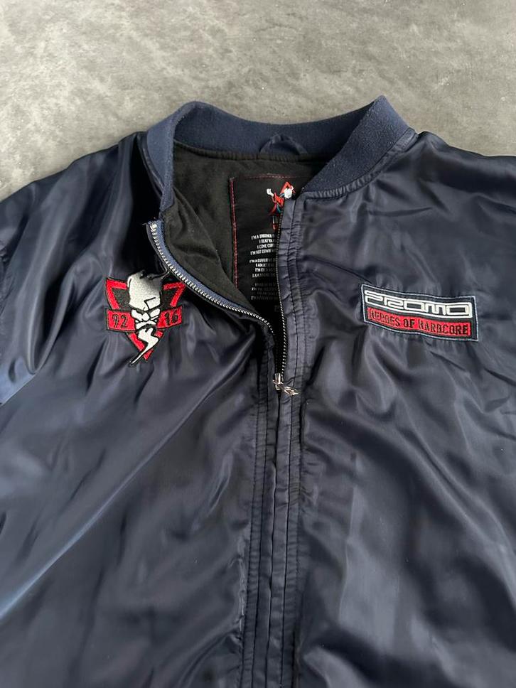 Thunderdome Bomberjacket DJ Promo - Limited Edition!, Kleding | Heren, Jassen | Zomer, Gedragen, Overige maten, Blauw, Verzenden