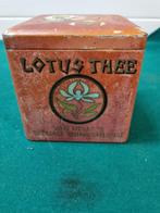 Theeblik lotus van nelle vintage, Verzamelen, Blikken, Ophalen of Verzenden