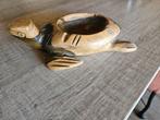 Houten asbak schildpad, Antiek en Kunst, Ophalen of Verzenden