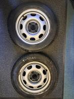 4 stuks stalen velgen met banden [155/70 R13]-steek: 100, Auto diversen, Aanhangwagen-onderdelen, Ophalen, Gebruikt