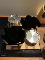 Rösle Pannenset - RVS - Inductie Geschikt, Gebruikt, Inductieplaat, Pannenset, Ophalen of Verzenden