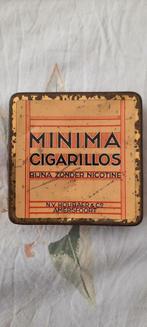 blik minima cigarillos, Verzamelen, Rookartikelen, Aanstekers en Luciferdoosjes, Ophalen of Verzenden, Gebruikt, Tabaksdoos of Verpakking