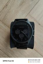 Zwarte heren horloge - Tayroc, Overige merken, Leer, Polshorloge, Nieuw