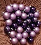 30 kleine glazen kerstballen, Diversen, Kerst, Ophalen of Verzenden, Zo goed als nieuw