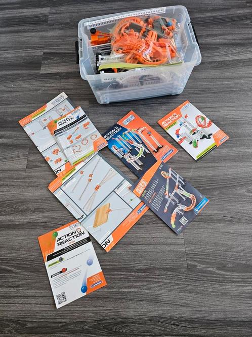 2 sets Action & Reaction - knikkerbaan van Clementoni, Kinderen en Baby's, Speelgoed | Educatief en Creatief, Zo goed als nieuw