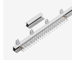 Gordijnrail u rail 200 cm wit, Ophalen, Nieuw, Wit, 200 cm of meer