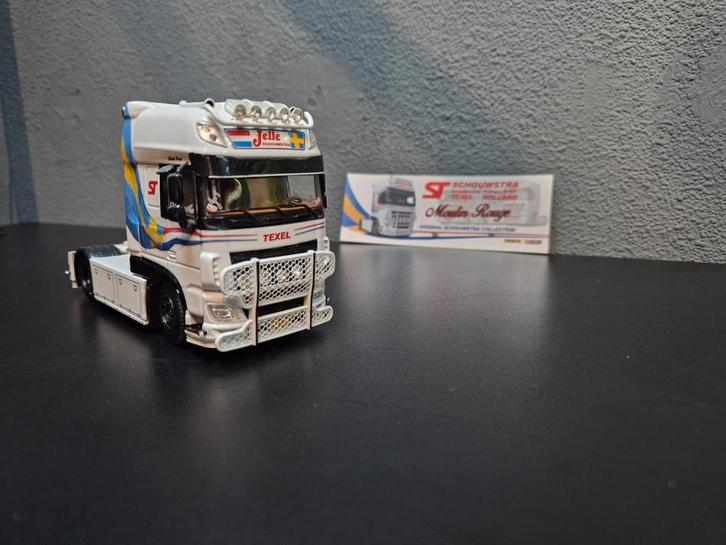 WSI DAF XF Super Space Cab J. Schouwstra Model, Hobby en Vrije tijd, Modelauto's | 1:50, Zo goed als nieuw, Bus of Vrachtwagen