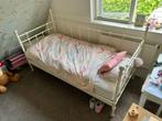 Compleet - Ikea Tromsnes bedbank spijlenbed 1 persoons, Ophalen, 85 tot 100 cm, Gebruikt, Matras