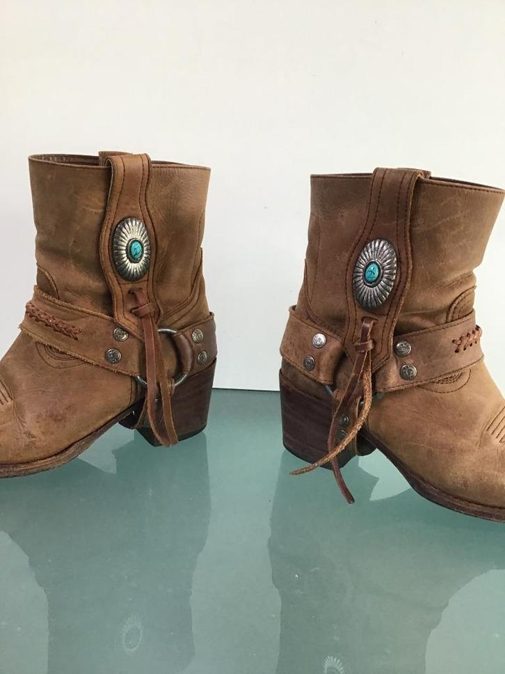 GRATIS VERZENDEN | SENDRA bohemian bruine laarzen 36, Kleding | Dames, Schoenen, Zo goed als nieuw, Lage of Enkellaarzen, Bruin