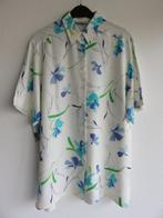La Kerko witte blouse met blauwe bloemen maat 40 en groter, Maat 38/40 (M), Wit, Ophalen of Verzenden, Zo goed als nieuw