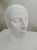 Vintage hoofd kop koptelefoon hoed porselein wit etalage, Ophalen of Verzenden, Zo goed als nieuw