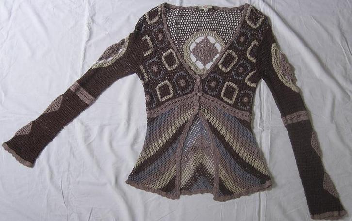 Didi vest maat 1 viscose, Kleding | Dames, Truien en Vesten, Gedragen, Maat 36 (S), Bruin, Ophalen