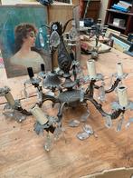 7 Lusters met glazen bellen - Alles in 1 koop, Antiek en Kunst, Antiek | Lampen, Ophalen