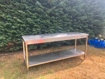 Rvs werkbank werktafel horeca Maten foto 11 beschikbaar voor biedingen