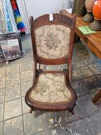 Kinderschommelstoel hout en bekleed, Ophalen