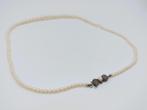 Parelketting met zilveren slot, 48,5 cm, Gebruikt, Info@zilverwebsite.nl, Verzenden, Zilverwebsite.nl