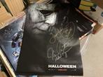 2 Handtekeningen op poster Halloween 2018, Verzenden, Zo goed als nieuw, Rechthoekig Staand, Film en Tv