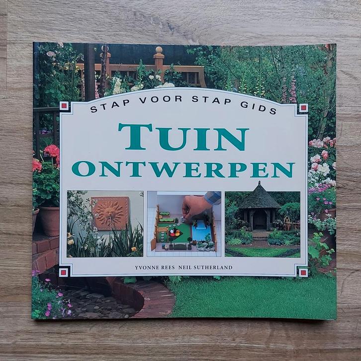 ALS NIEUW! mooi tuinboek: Tuin Ontwerpen stap voor stap gids, Boeken, Wonen en Tuinieren, Zo goed als nieuw, Tuinontwerpen, Ophalen of Verzenden