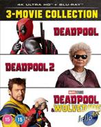Blu-ray 4K: Deadpool 1, 2, 3 & Wolverine (2016/18/24) UK, Cd's en Dvd's, Blu-ray, Ophalen of Verzenden, Nieuw in verpakking, Actie