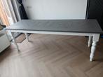 Steigerhouten eettafel 220 cm lang en 75 cm breed., Huis en Inrichting, Tafels | Eettafels, Ophalen, 200 cm of meer, 50 tot 100 cm