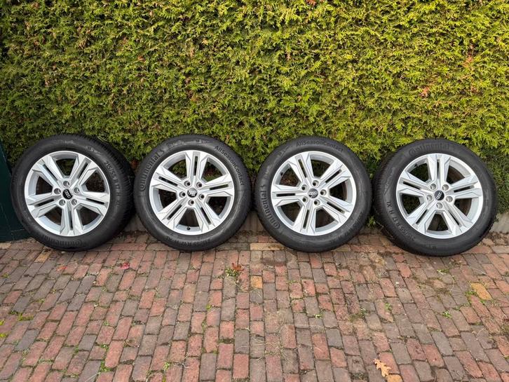 Audi Q2 Velgen met continental all season, Auto-onderdelen, Banden en Velgen, Banden en Velgen, All Season, 17 inch, 215 mm, Personenwagen