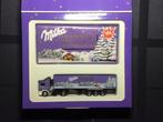 Milka Christmas truck van Albedo HO 1991. 1:87, Hobby en Vrije tijd, Modelauto's | 1:87, Ophalen of Verzenden, Nieuw, Bus of Vrachtwagen