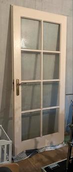 Binnendeur met glas, Doe-het-zelf en Verbouw, Deuren en Horren, 80 tot 100 cm, Gebruikt, Glas, Ophalen