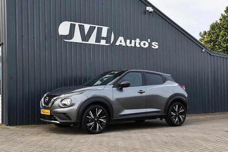 Nissan Juke 1.0 DiG-T N-Design 07-2023 | Bi-Tone | 1/2Leder, Auto's, Nissan, Bedrijf, Te koop, Juke, ABS, Achteruitrijcamera, Airbags